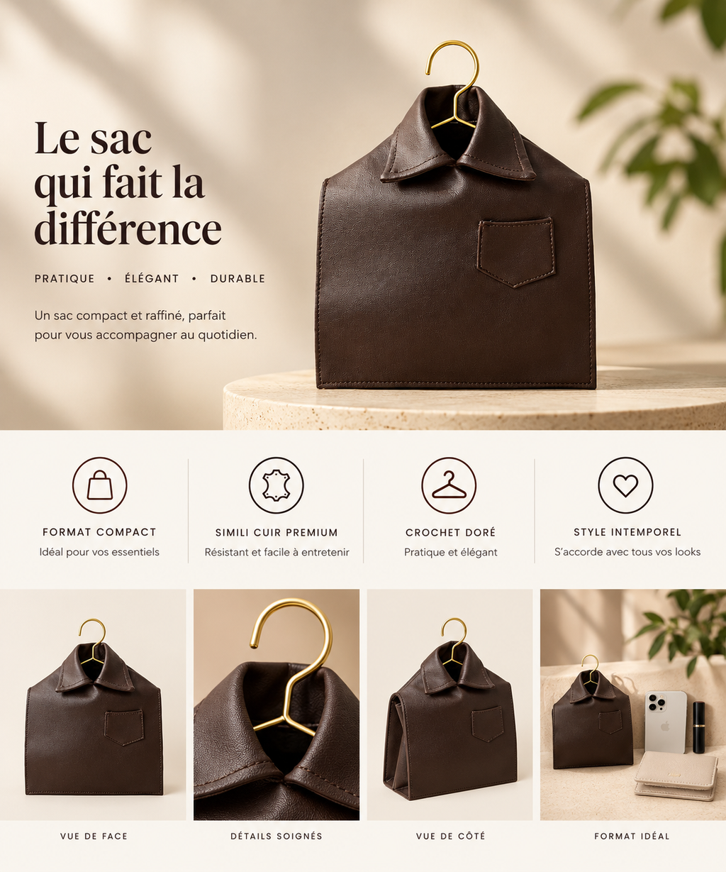 Sac marron chaleureux