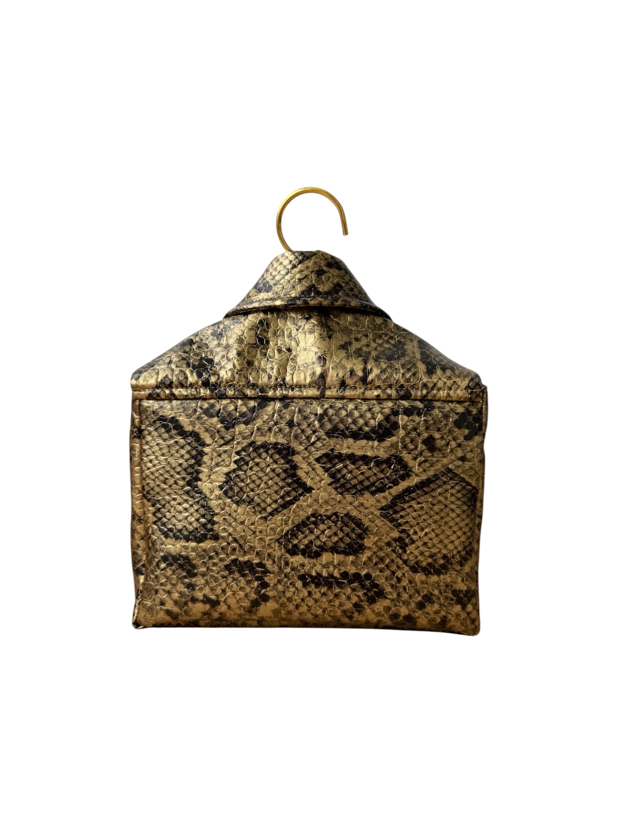 Sac doré effet python glamour